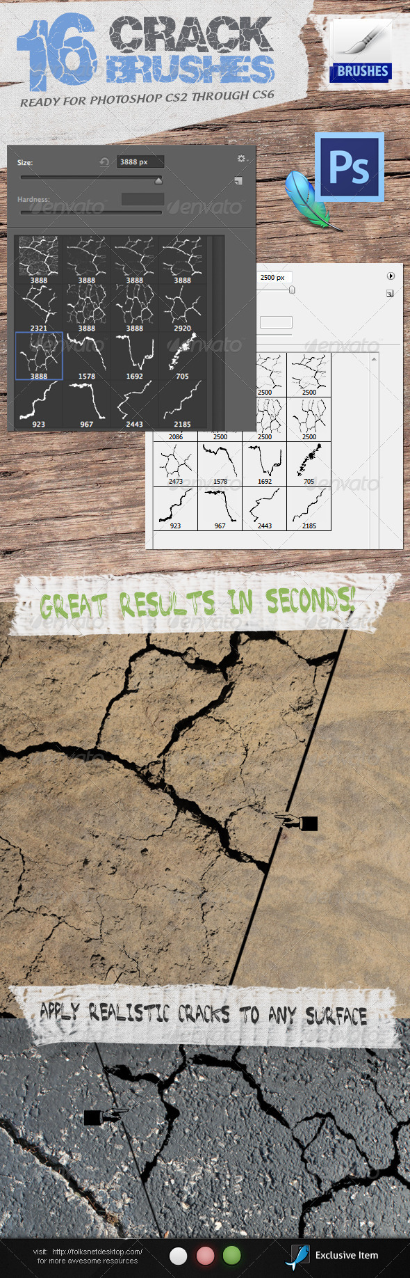 GraphicRiver Crack Brushes 2657762 GraphicRiver Crack Brushes 2657762