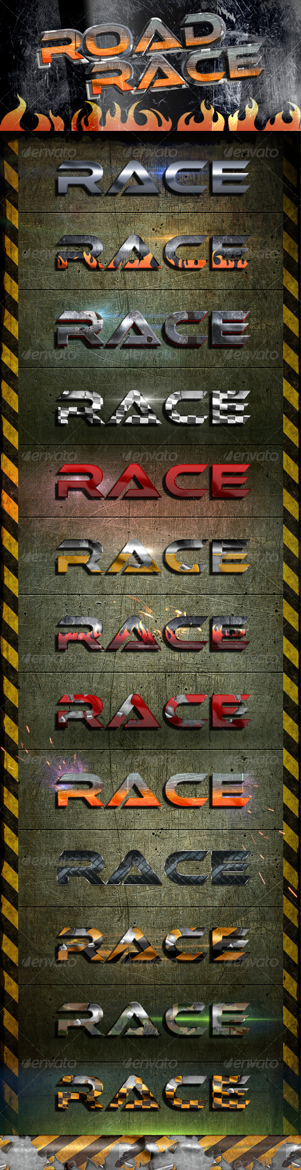 GraphicRiver Road Race Styles 2658097 GraphicRiver Road Race Styles 2658097