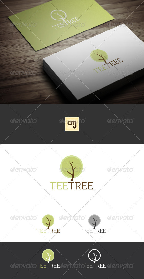 Tee Tree Logo Template - Nature Logo Templates