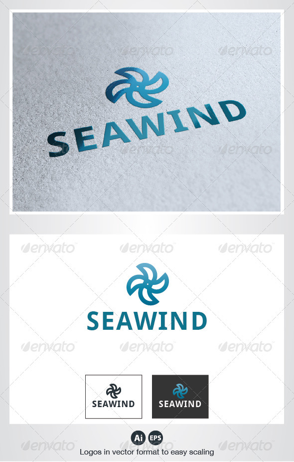 Sea Wind Logo - Symbols Logo Templates