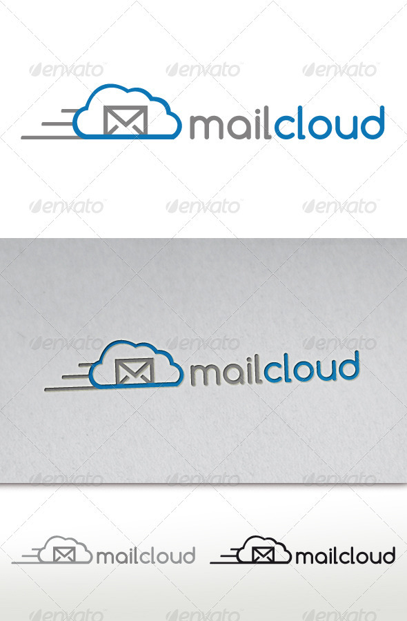 Mail Cloud Logo - Objects Logo Templates