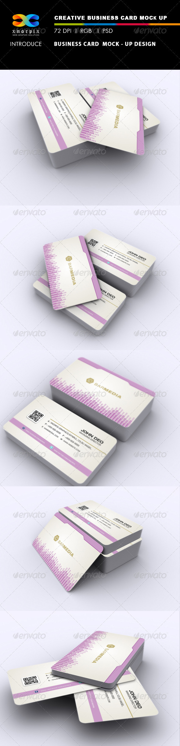 GraphicRiver Realistic Round Corner Business Card Mock-up 2662898 GraphicRiver Realistic Round Corner Business Card Mock-up 2662898