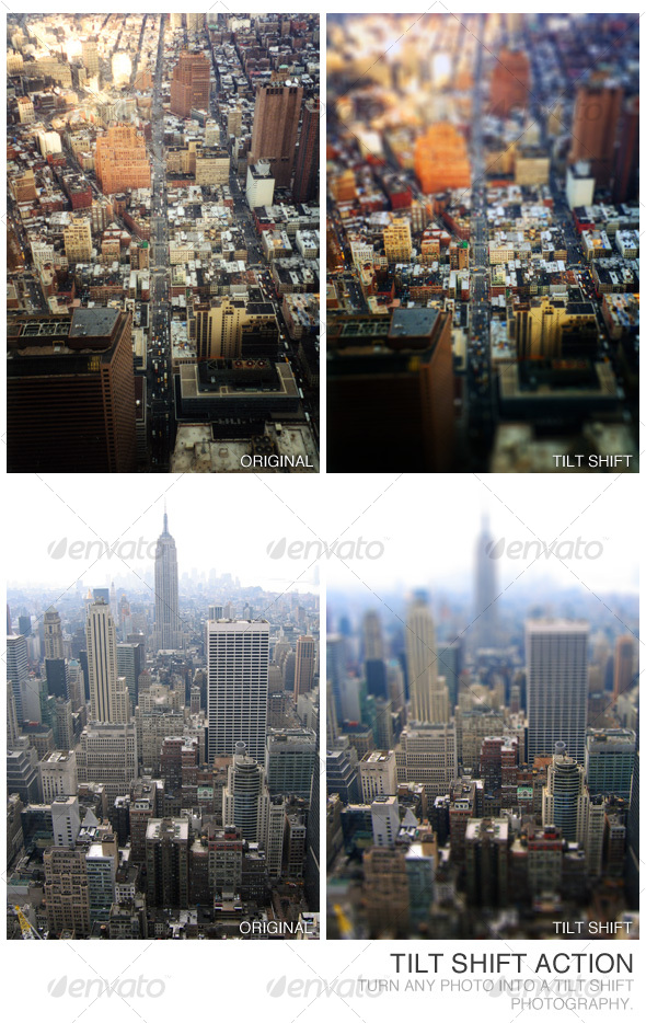 Tilt Shift Action - Photoshop Add-ons