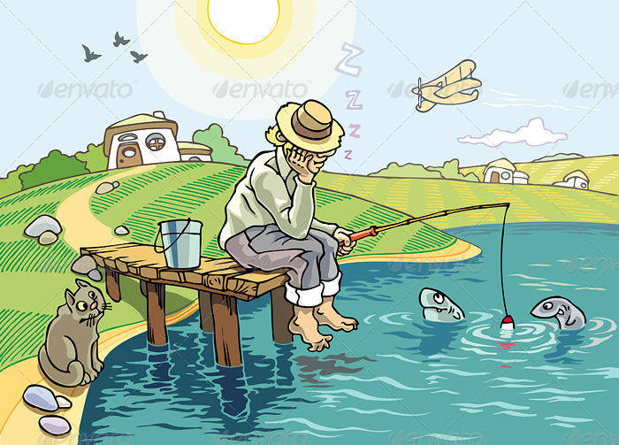 Fishing - Scenes Illustrations