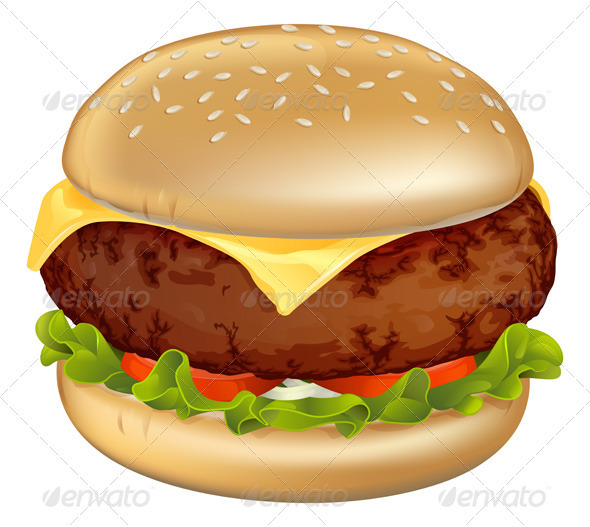 Burger illustration - Food Objects