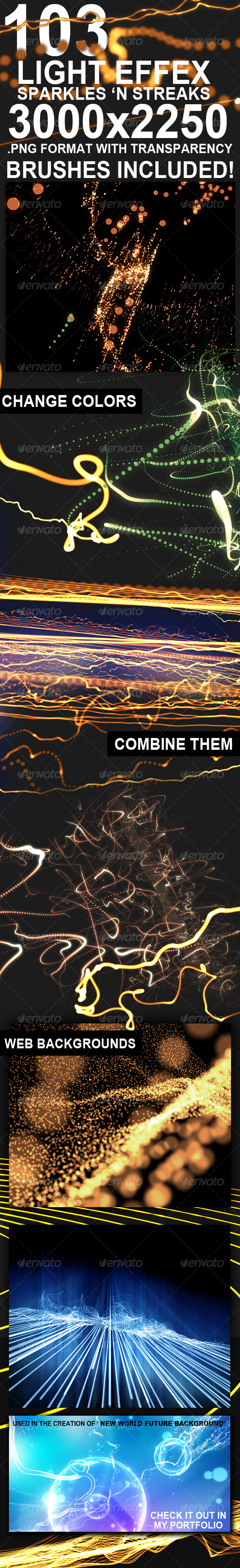 Light Effex Sparkles n Streaks - Abstract Backgrounds
