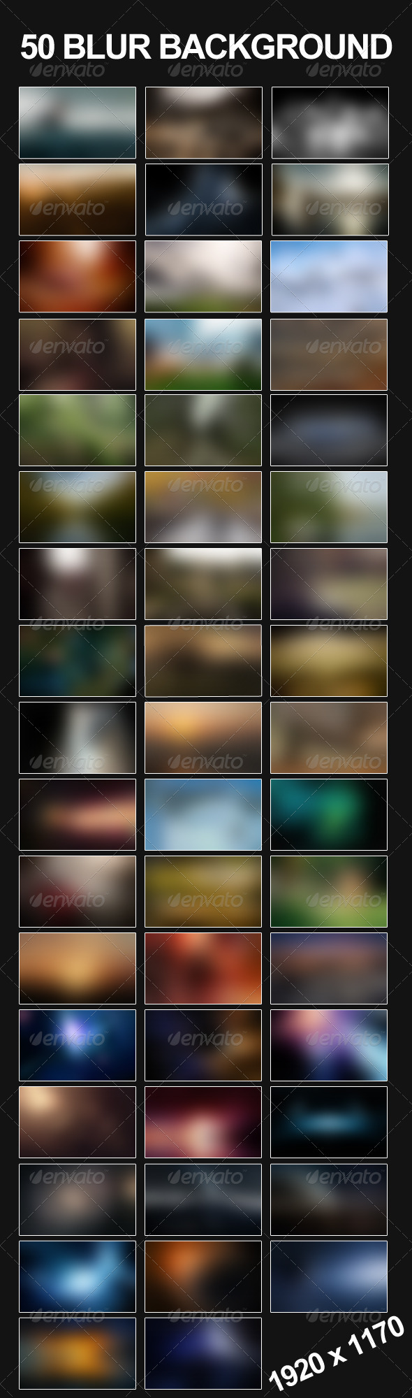 50 Blur Backgrounds Pack - Backgrounds Graphics