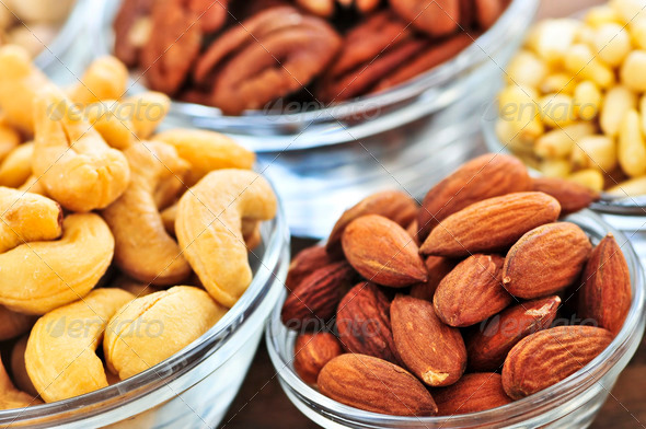 Bowls Of Nuts - Stock Photo - Images