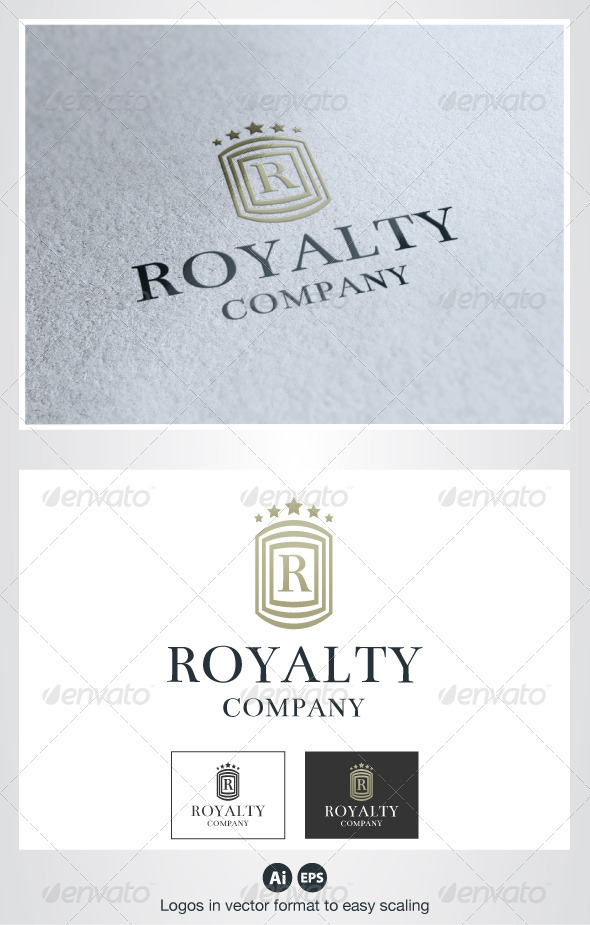 Royalty R Letter Logo - Crests Logo Templates