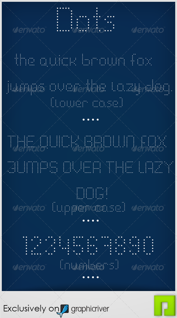 Dots Font - Miscellaneous Decorative