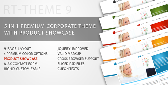 RT-Theme 9 / Business Theme with Product Showcase - Business Corporate