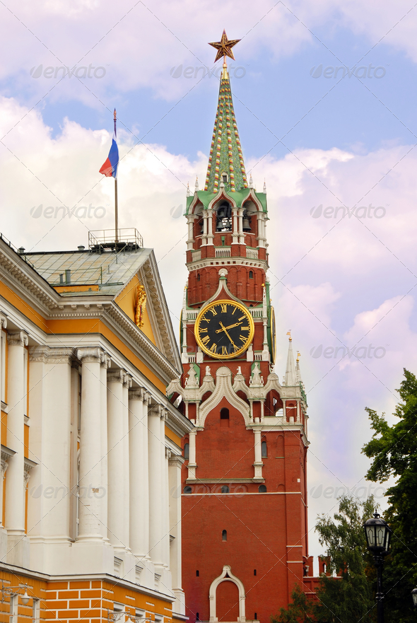 Kremlin tower in Moscow - Stock Photo - Images