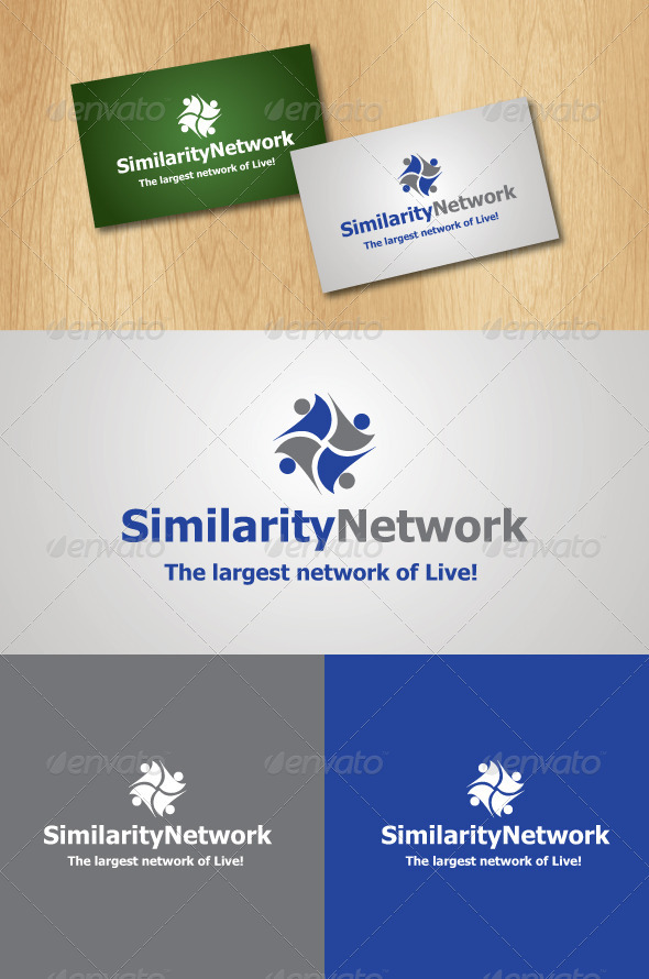 Similarity Network Logo Template - Abstract Logo Templates