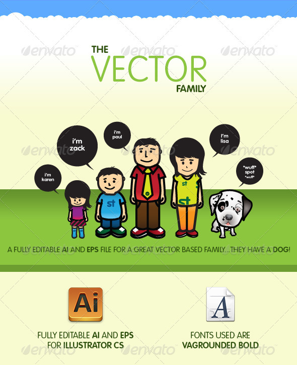 Vector Family - Characters Vectors