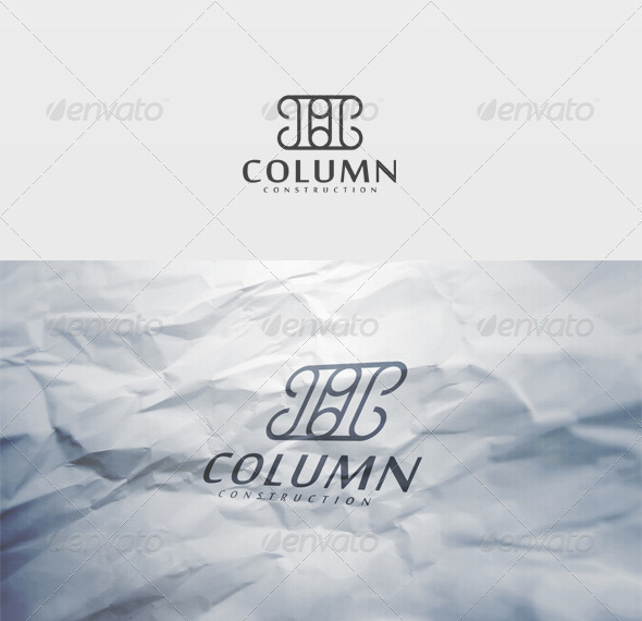 Column Logo - Vector Abstract