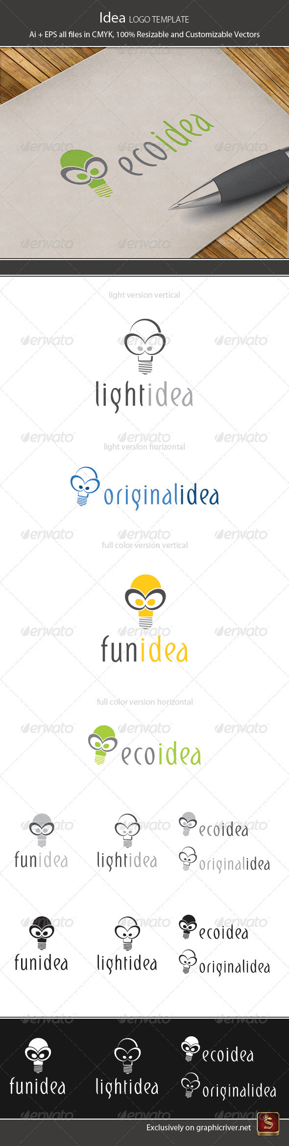 Idea Logo Template - Vector Abstract
