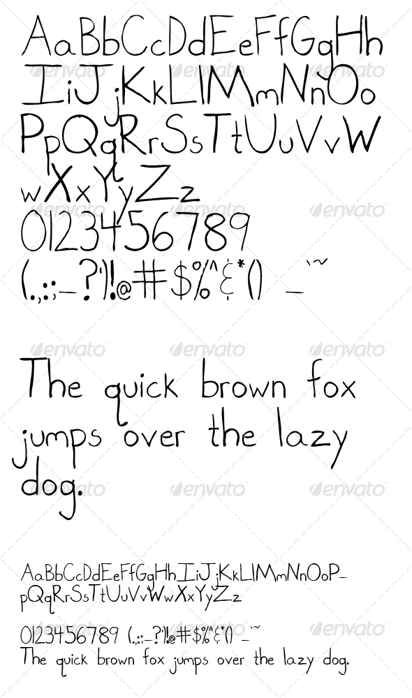 GraphicRiver Hand Drawn Letters 70984 GraphicRiver Hand Drawn Letters 70984