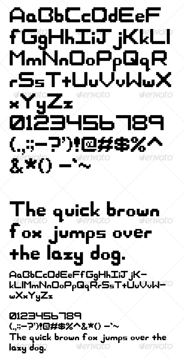 jkw pixel font - Decorative Fonts