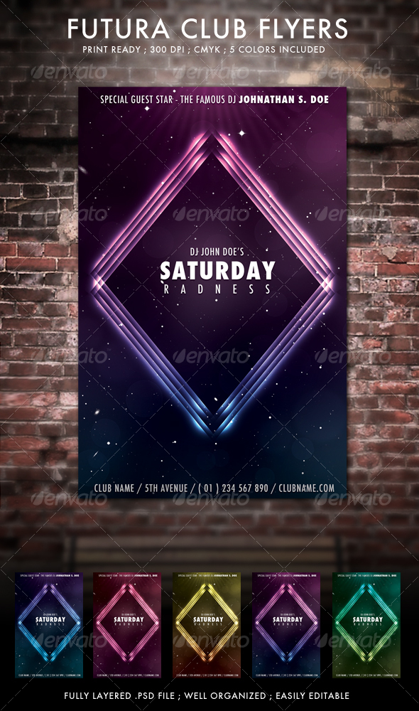 Futura Club Flyers - Clubs & Parties Events