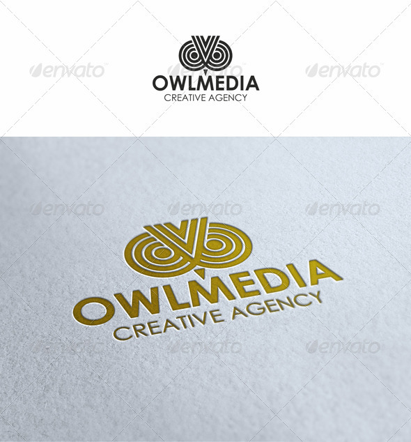 Owl Media Logo - Symbols Logo Templates
