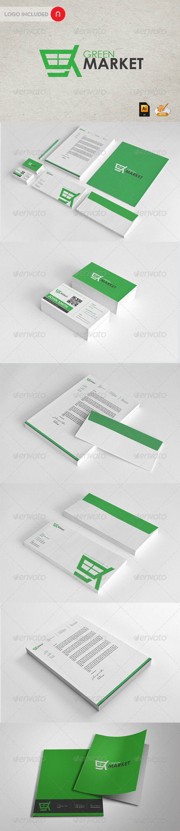 GraphicRiver Green Market Corporate Identity 2703505 GraphicRiver Green Market Corporate Identity 2703505