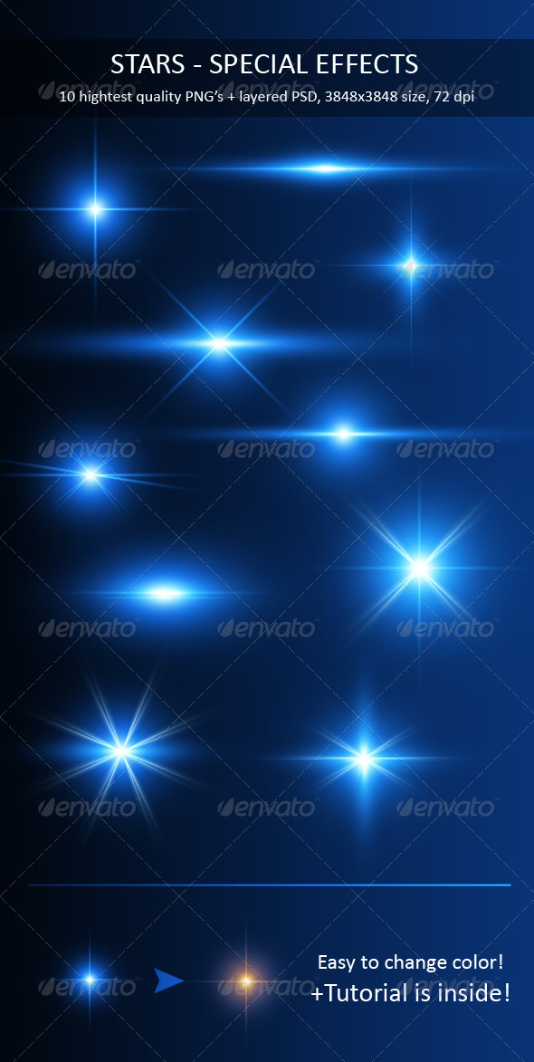 Stars - Special Effects Pack - Decorative Graphics
