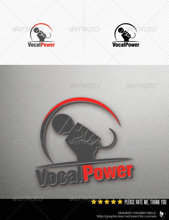 Vocal Power Logo Template - Abstract Logo Templates