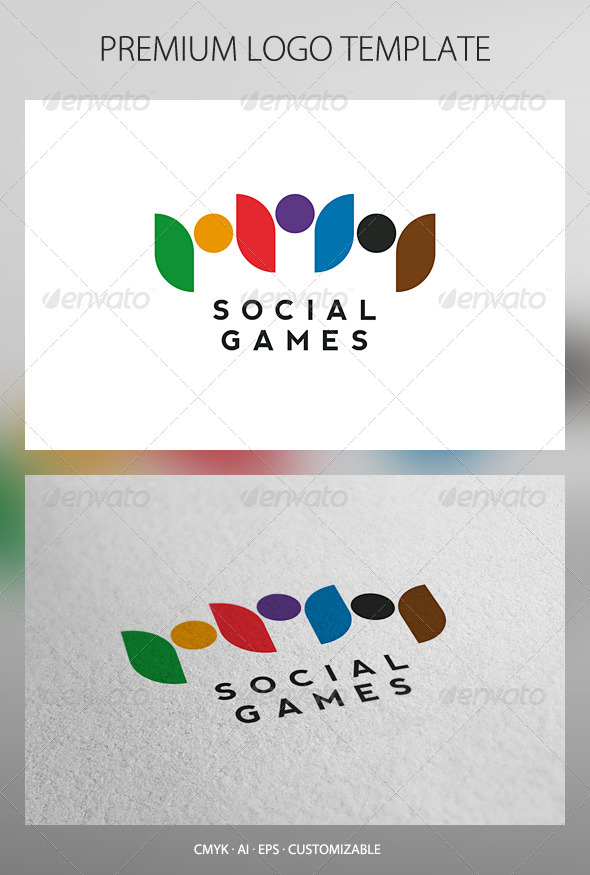 Social Games Logo Template
