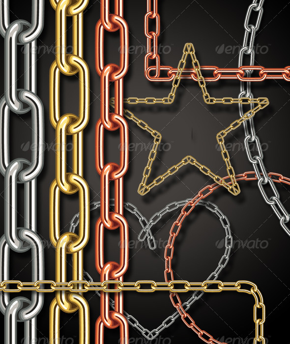 Chain Brush with Ready Made Assets - Brushes Illustrator