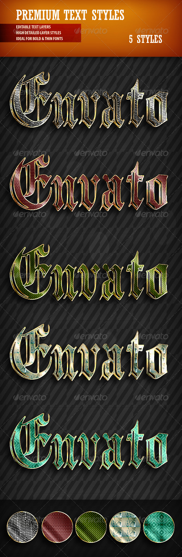 Premium Text Styles - Styles Photoshop