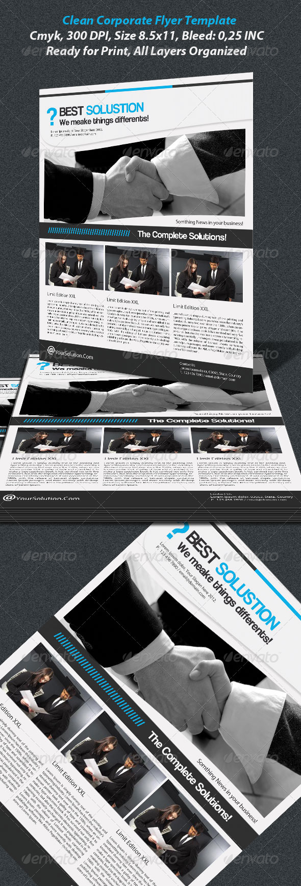 Clean Corporate Flayer Template - Corporate Flyers