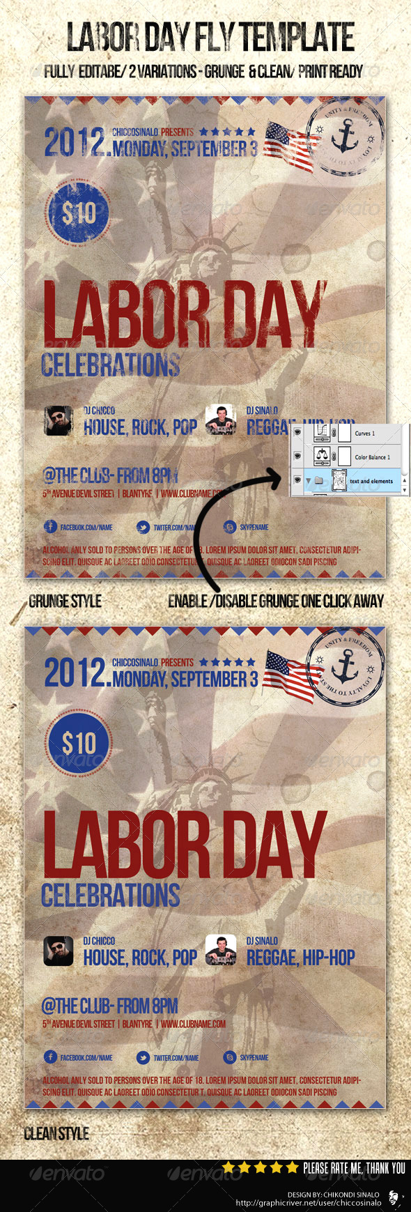 Labor Day Celebration Flyer - Events Flyers