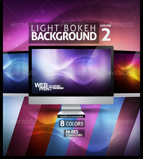 Light Bokeh Abstract Background 2 - Backgrounds Graphics