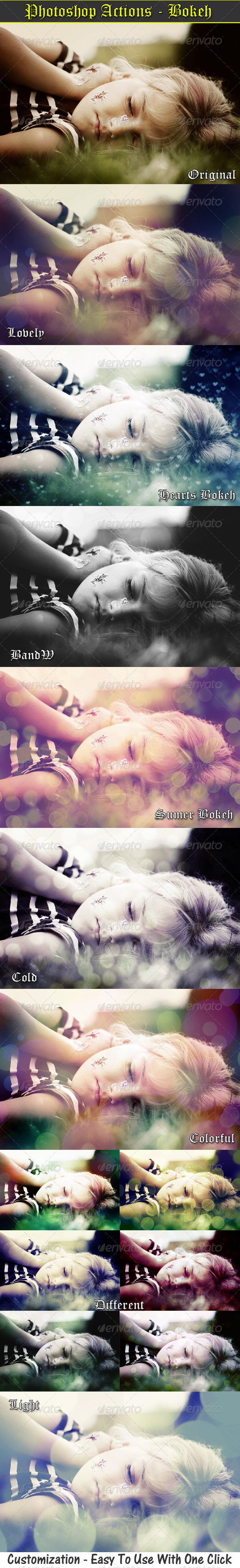 Photo Actions - Bokeh Effects - Photo Effects Actions