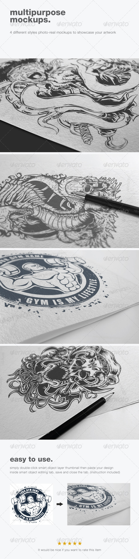 Multipurpose Mockups - Miscellaneous Print