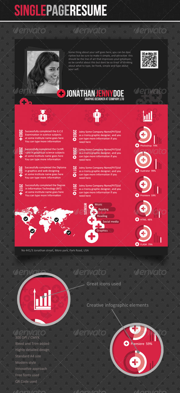 Geometric Style - Fancy Resume - Resumes Stationery