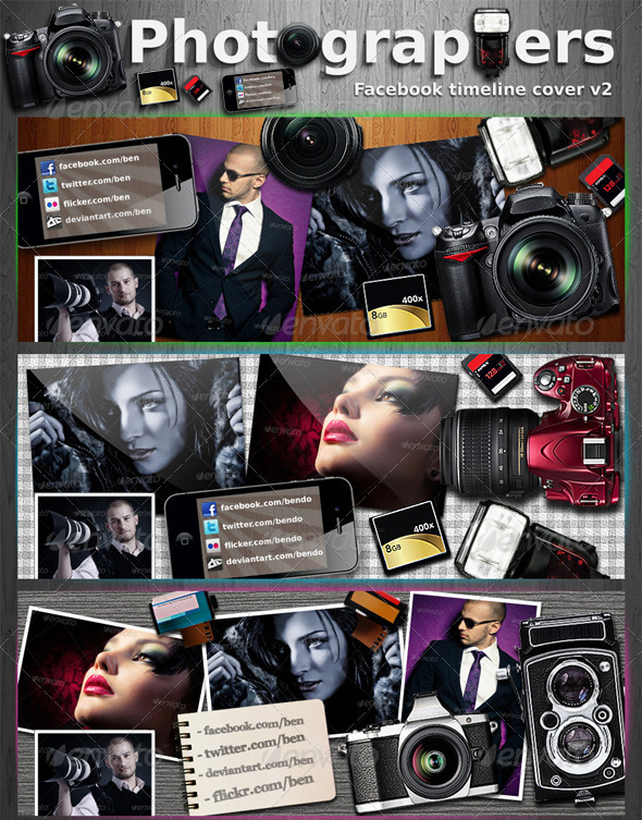GraphicRiver Photography Facebook Timeline Cover V2 2758557 GraphicRiver Photography Facebook Timeline Cover V2 2758557