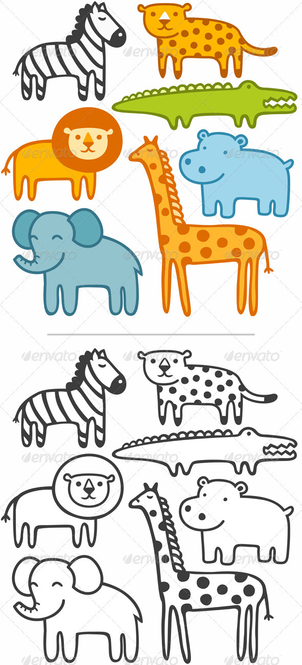 Animals set - Animals Characters
