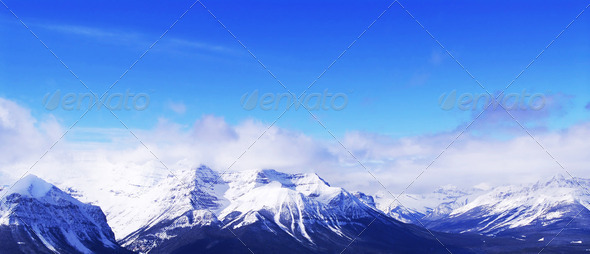 Snowy Mountains - Stock Photo - Images