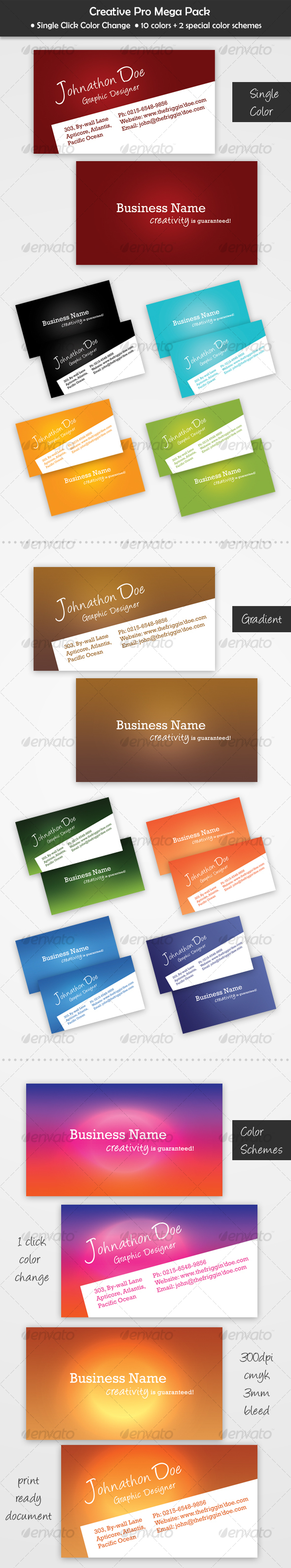 Creative Pro Mega Pack - Creative Business Cards