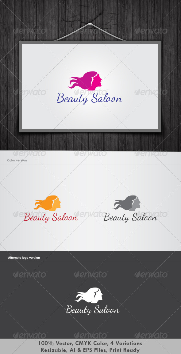 Beauty Saloon Logo - Humans Logo Templates