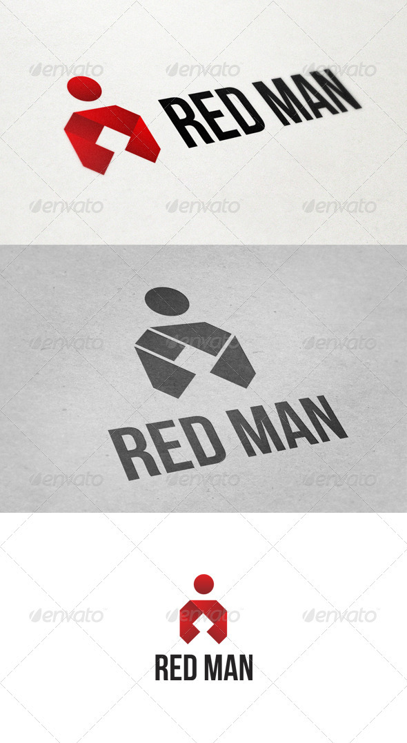 Red Man Logo - Humans Logo Templates
