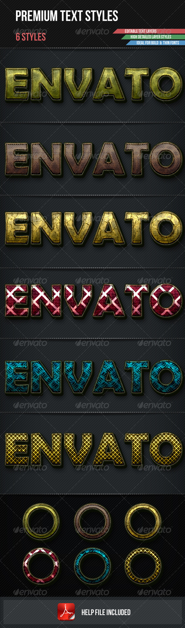 Premium Text Styles - Styles Photoshop