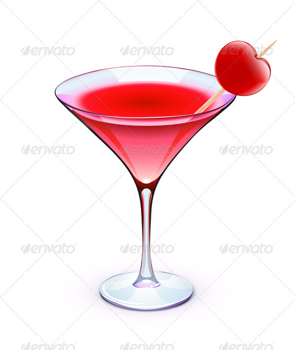 Red cocktail - Food Objects