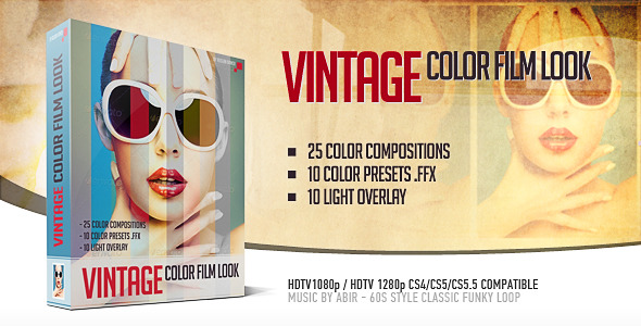 After Effects Project - VideoHive Vintage Color Film Look 2760984 After Effects Project - VideoHive Vintage Color Film Look 2760984