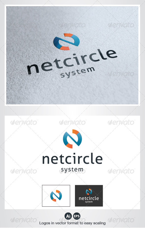 Net Circle Logo - Letters Logo Templates