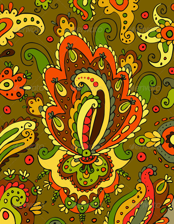 Abstract Plant Background - Decorative Vectors