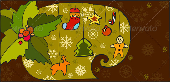 Christmas Toy Background - Backgrounds Decorative