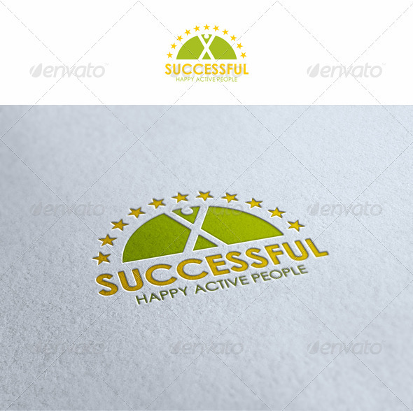 Happy Active People - Humans Logo Templates