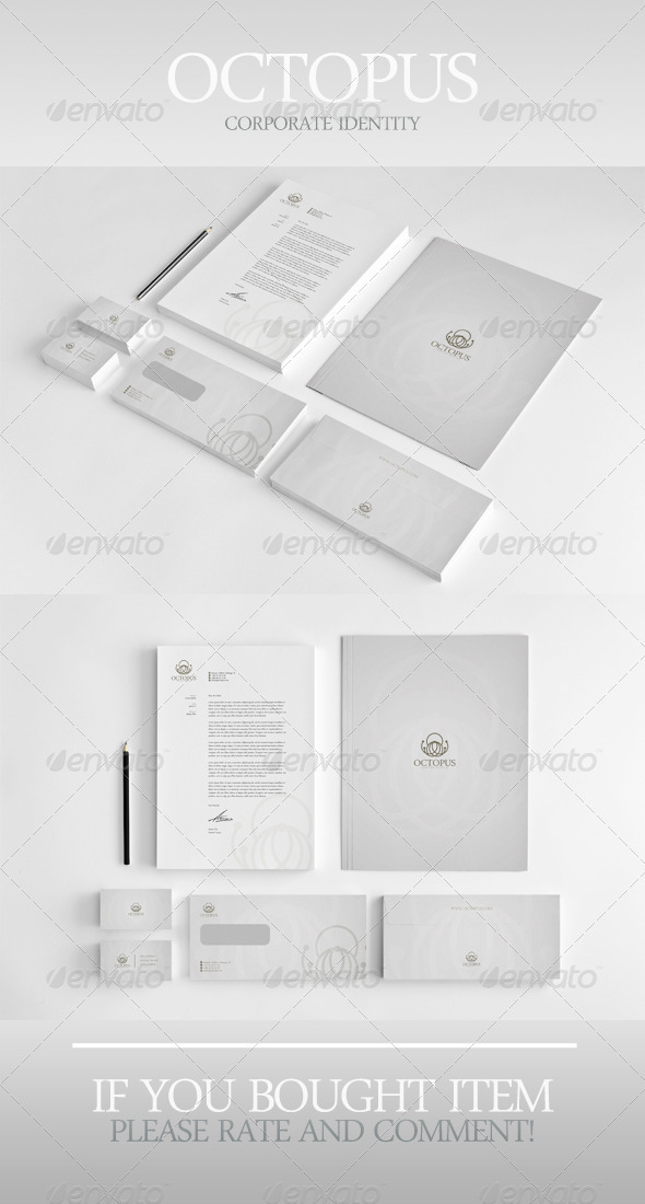 Octopus Corporate Identity - Stationery Print Templates